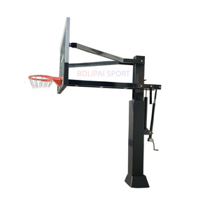 Hot dip galvanized anti rust Inground Height Adjustable Outdoor Basketball Stand basketball hoop