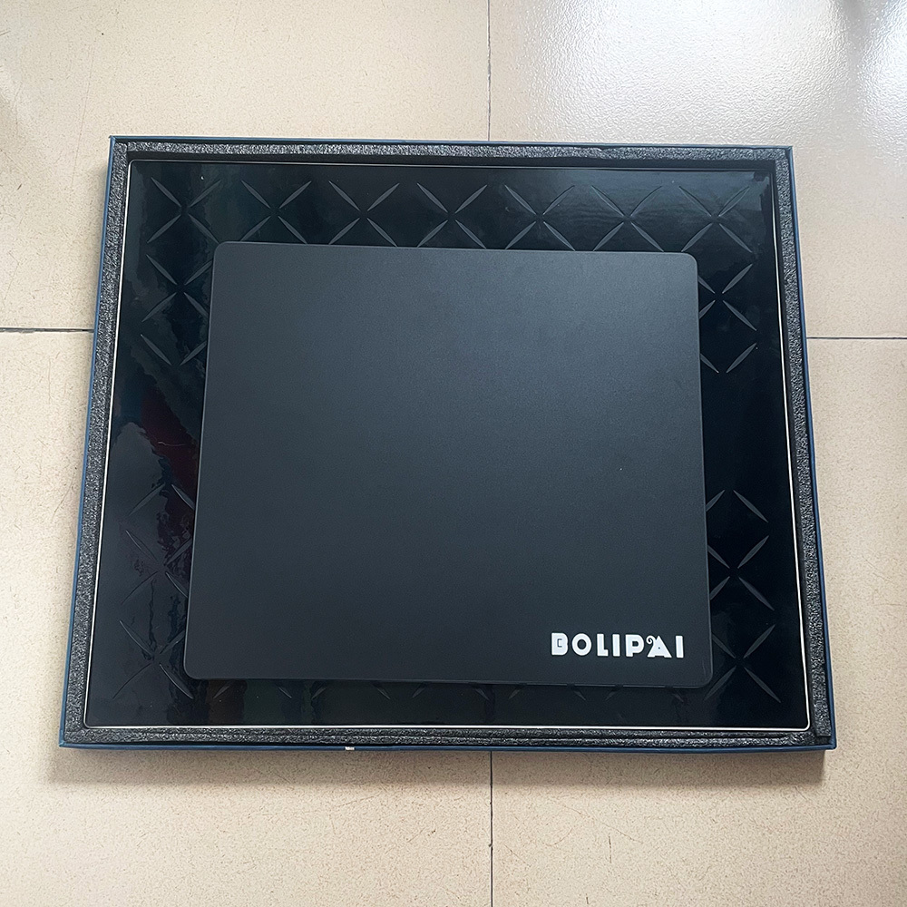 Ready to ship 360x320mm tempered glass mouse pad for gaming mousepad