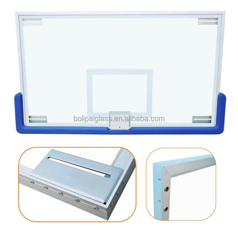 Exporting Top Quality  Durable Backboard for Professional Basketball Court Tempered Glass