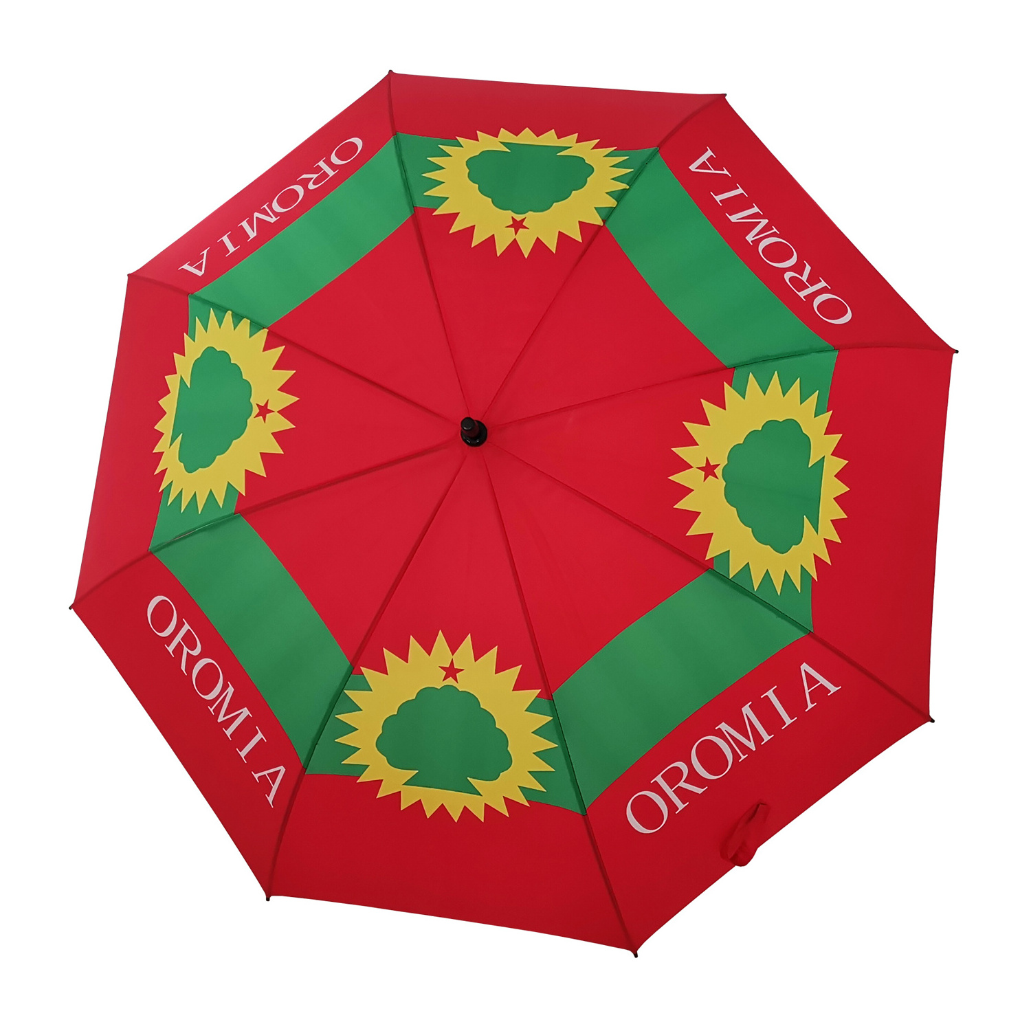 New Design Flag Design Printing High Quality Fast Delivery Ethiopian Flag Umbrella