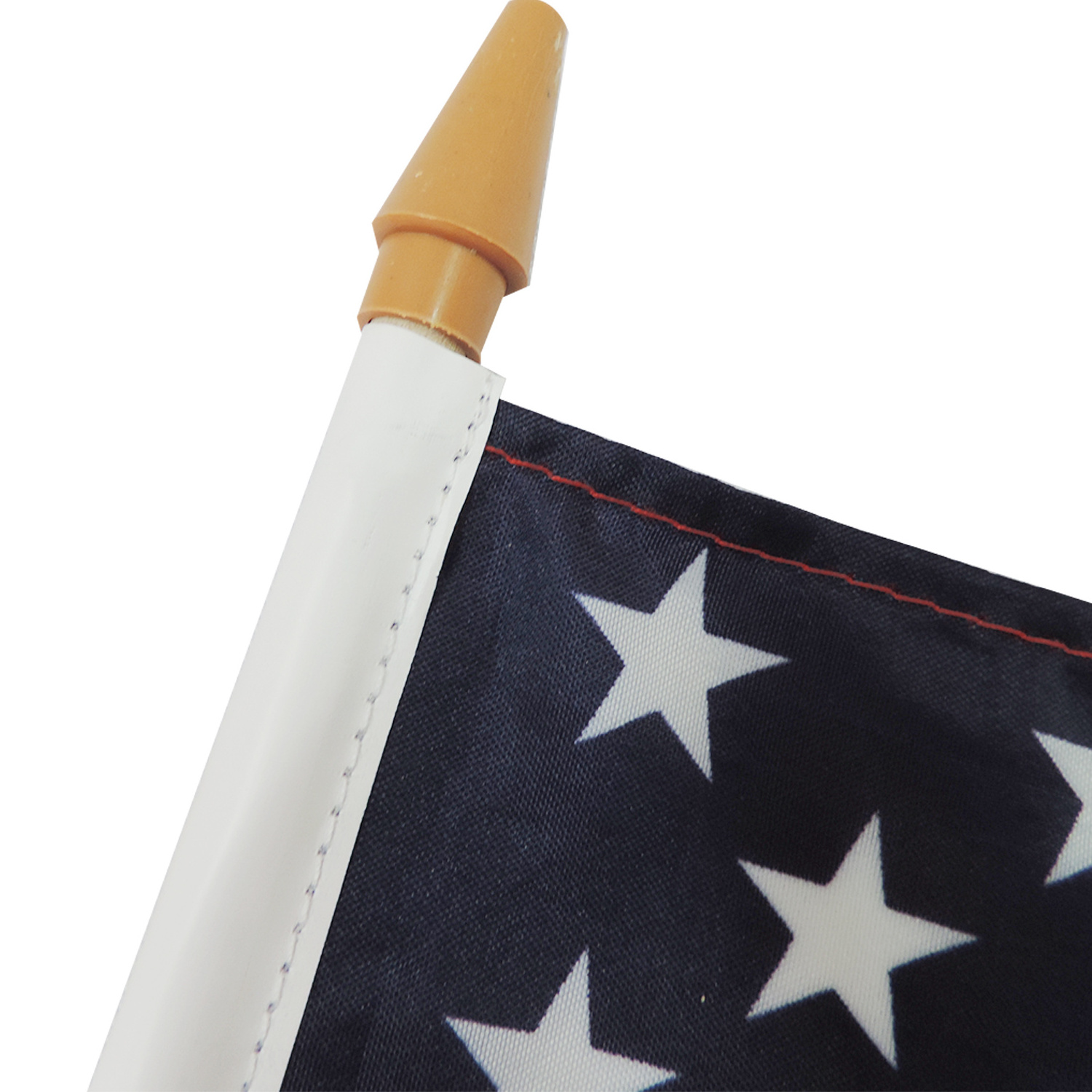 BOLISI USA small hand held unite state flag stick plastic wooden pole mini american hand flag