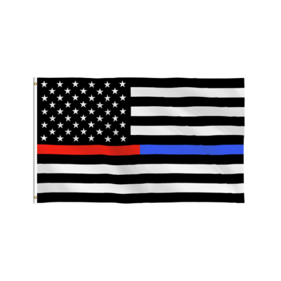 Wholesale Polyester Printing Thin Blue Line Red Line black American Flag USA