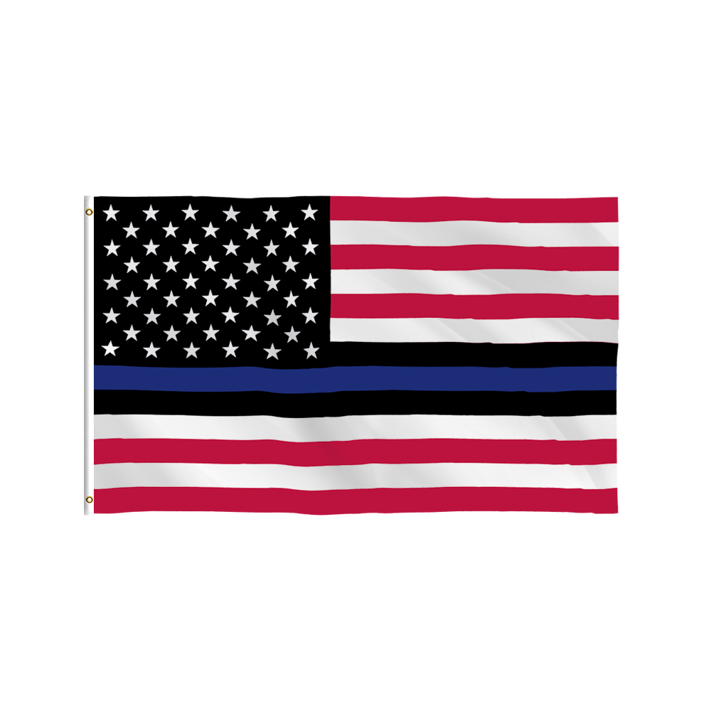 Wholesale Polyester Printing Thin Blue Line Red Line black American Flag USA