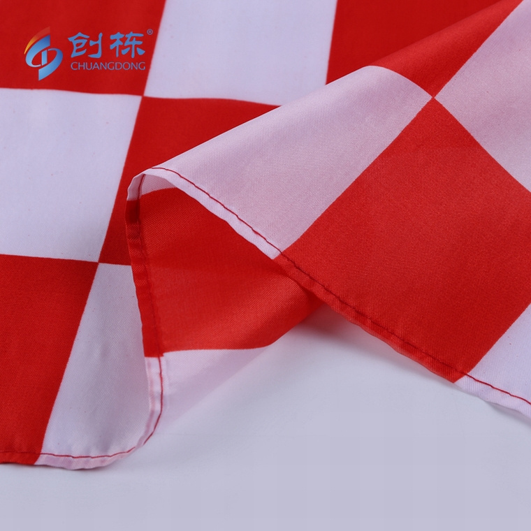 Wholesale outdoor polyester digital printing golf hand flag custom design signal flags