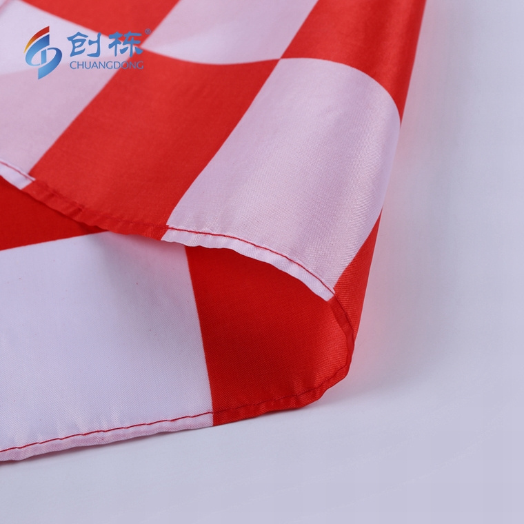 Wholesale outdoor polyester digital printing golf hand flag custom design signal flags