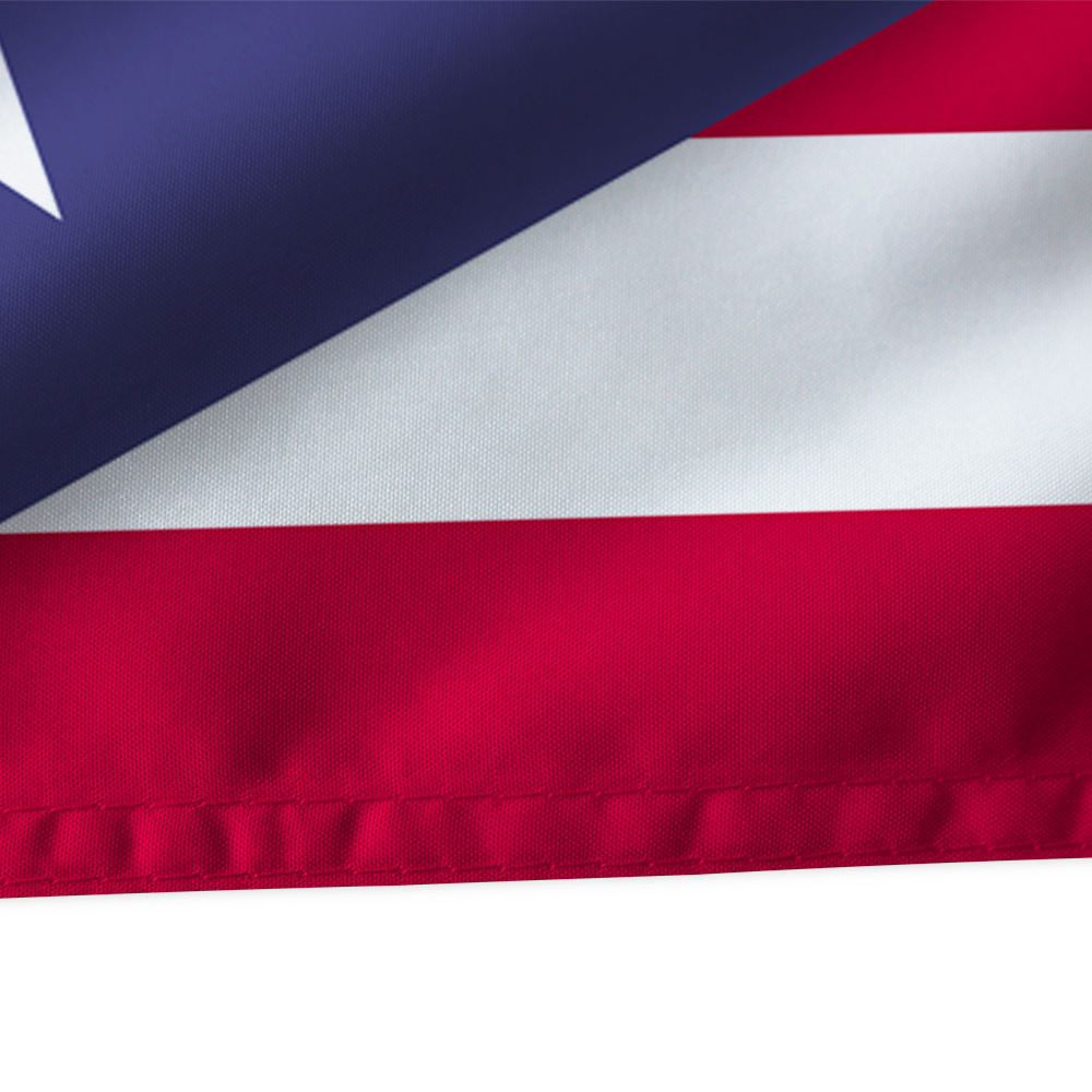 Bolisi wholesale 100% polyester material digital printing 3x5 ft outdoor waterproof Puerto Rico flags puerto rican flag