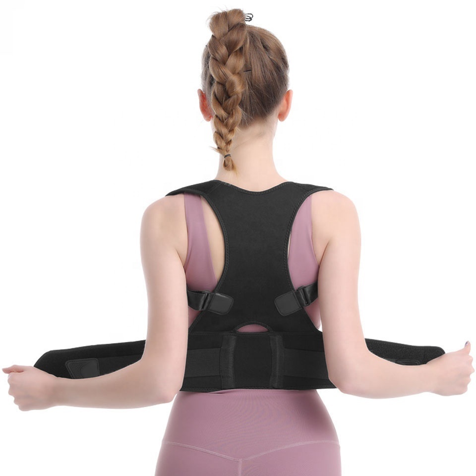 Boer Adjustable Back Support Corrector Posture Full Back Brace Clavicle Support Brace