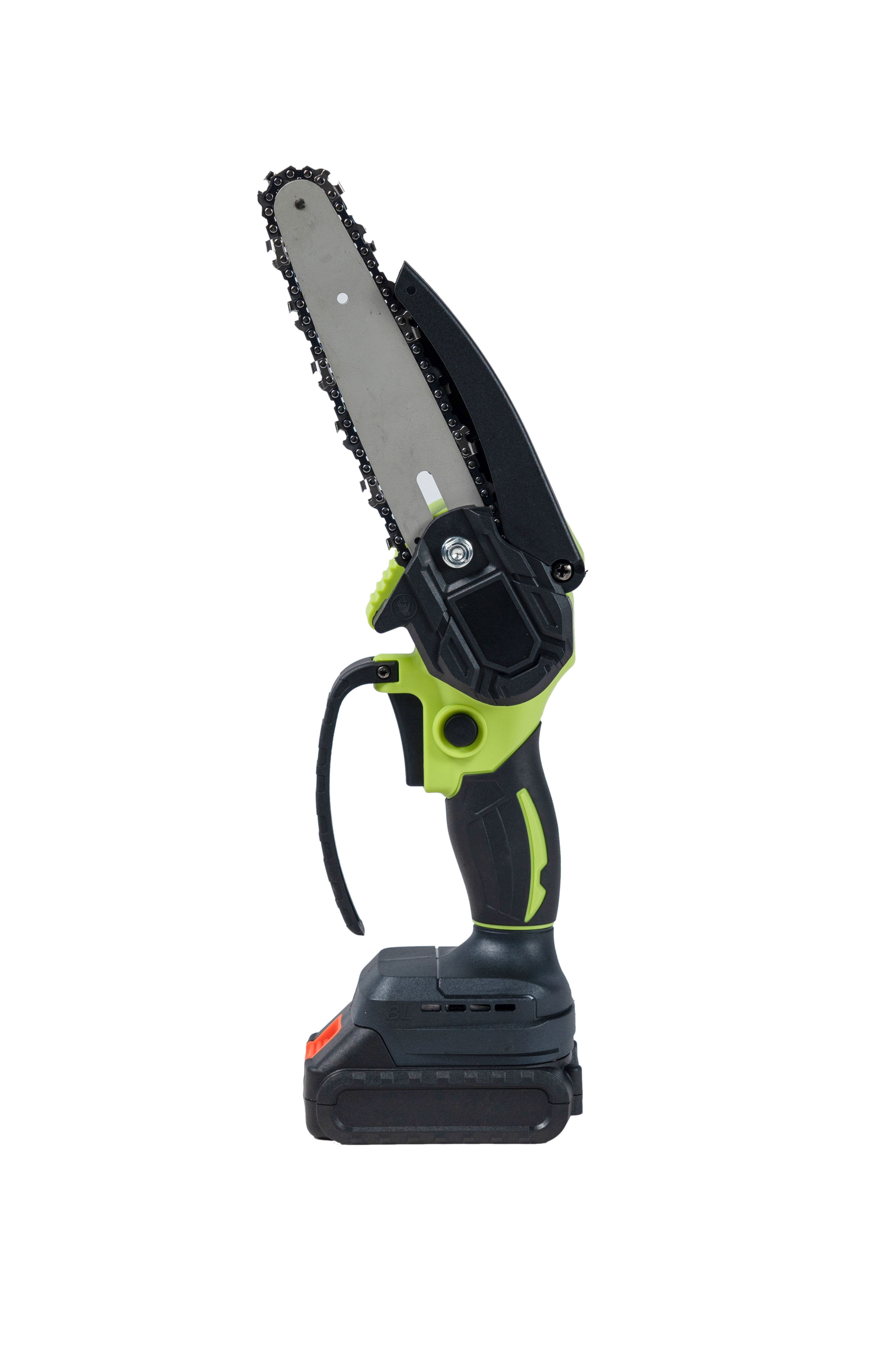 BOLIU Mini Industrial-Grade Cordless Electric Chain Saw 550W One-Hand Woodworking Garden Wood Cutter with 21V Lithium Battery