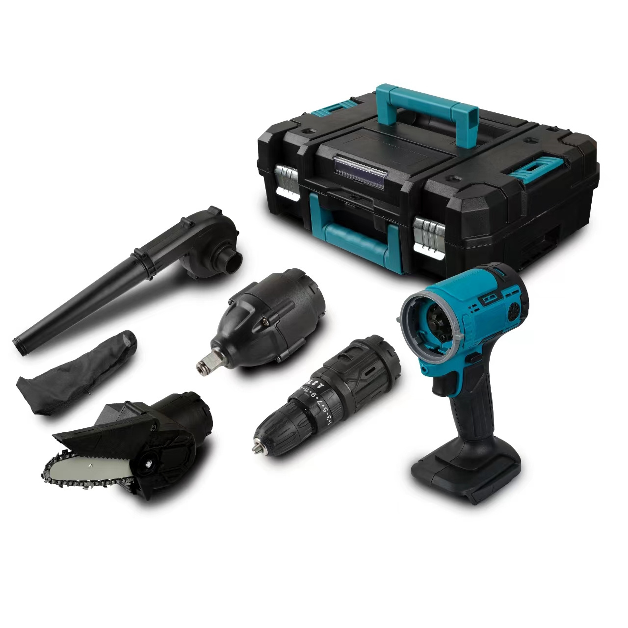 Power Tools with replaceable heads Quickly assemble cordless lithium Battery tools 1 + N Portable power tool set