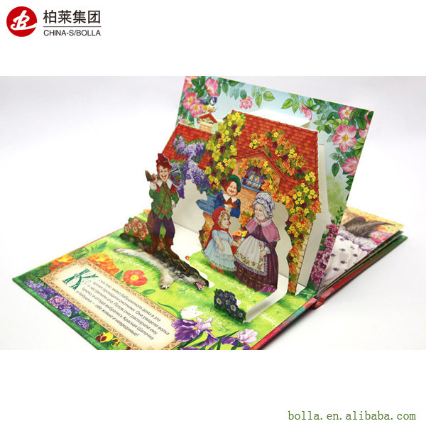 Wholesale Custom Printing On Demand for Kid Chinese 3D Pop Up English Story Bath Price Magic Arabic Comic Children Board Book