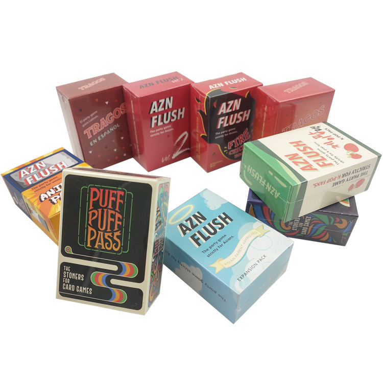 Wholesale Custom Design Cards Printing Free Sample Full Color With Tuck Box Playing Card Game