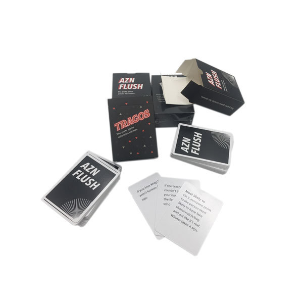 Custom Durable Waterproof Black Poker Trading Tarot Game Card Print LOGO PVC Plastic Paper Playing Cards