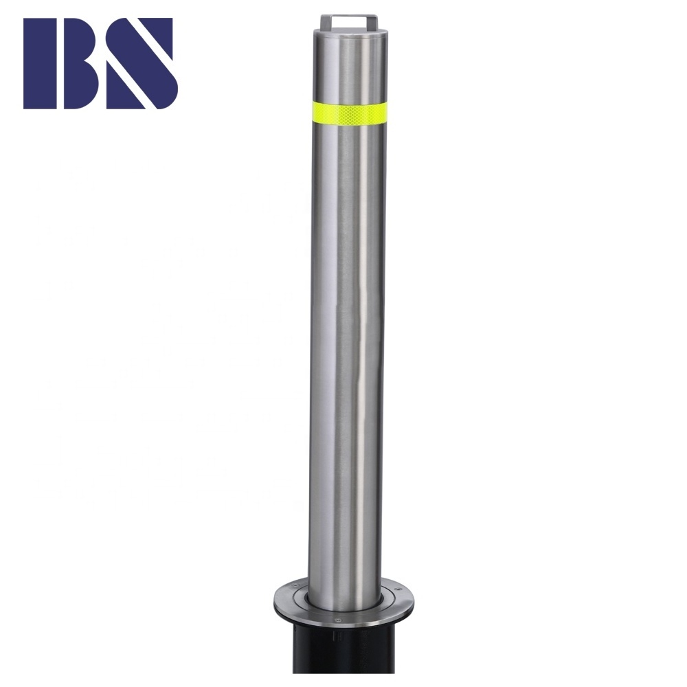 Retractable Bollard Manual Pull Bollard Parking Bollards Lock for Roadway Safety Telescopic Barrier OEM and ODM