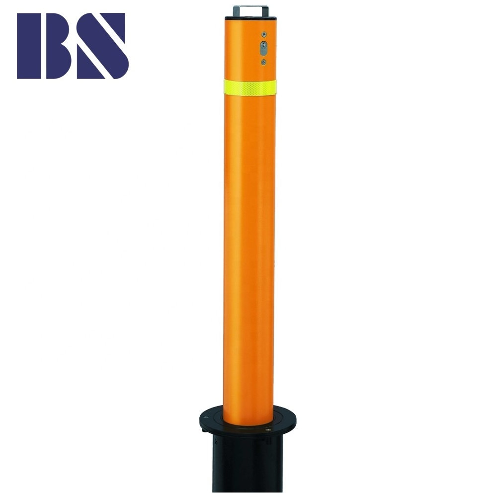 Retractable Bollard Manual Pull Bollard Parking Bollards Lock for Roadway Safety Telescopic Barrier OEM and ODM