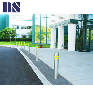 Stainless Bollard Barrier Stainless Steel Bollard Roadway Safety Street Bollard for Traffic Control