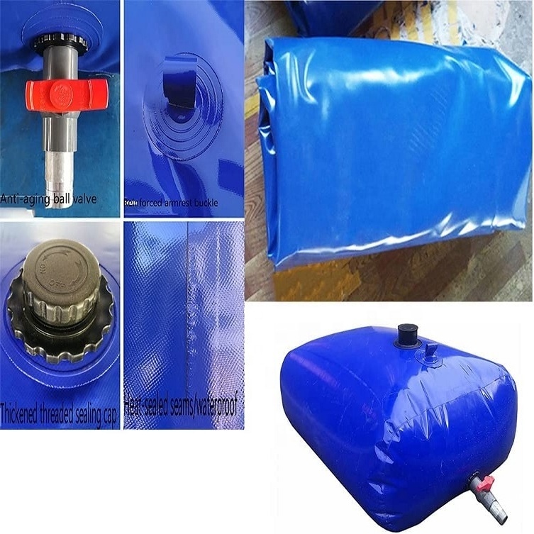 Hot sale TPU Oil Liquid Storage Usage Flexible PVC Coated Polyester Fabric Collapsible Bladder Water Tank