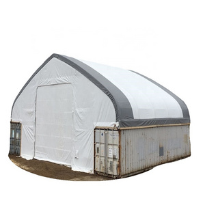 China Factory Price Temporary Large PVC Shelter Shed Fabric Storage Building For Temporary Industrial Warehouse Storage Tent