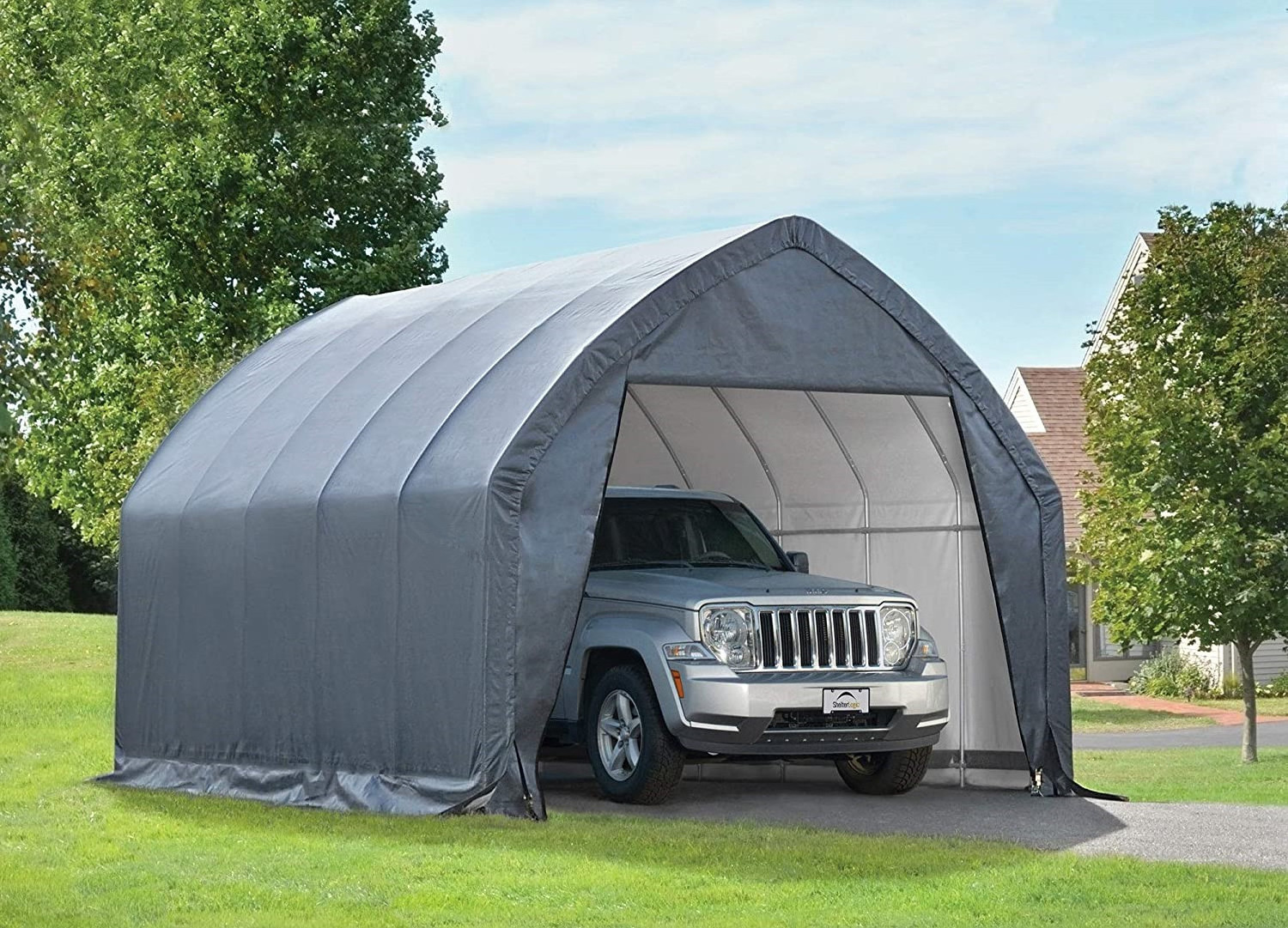 10x20Round Top Auto Plastic Portable Garage Cover Car Shelter Tent and Mobile Storage Shed Carport Tent Manufacturer