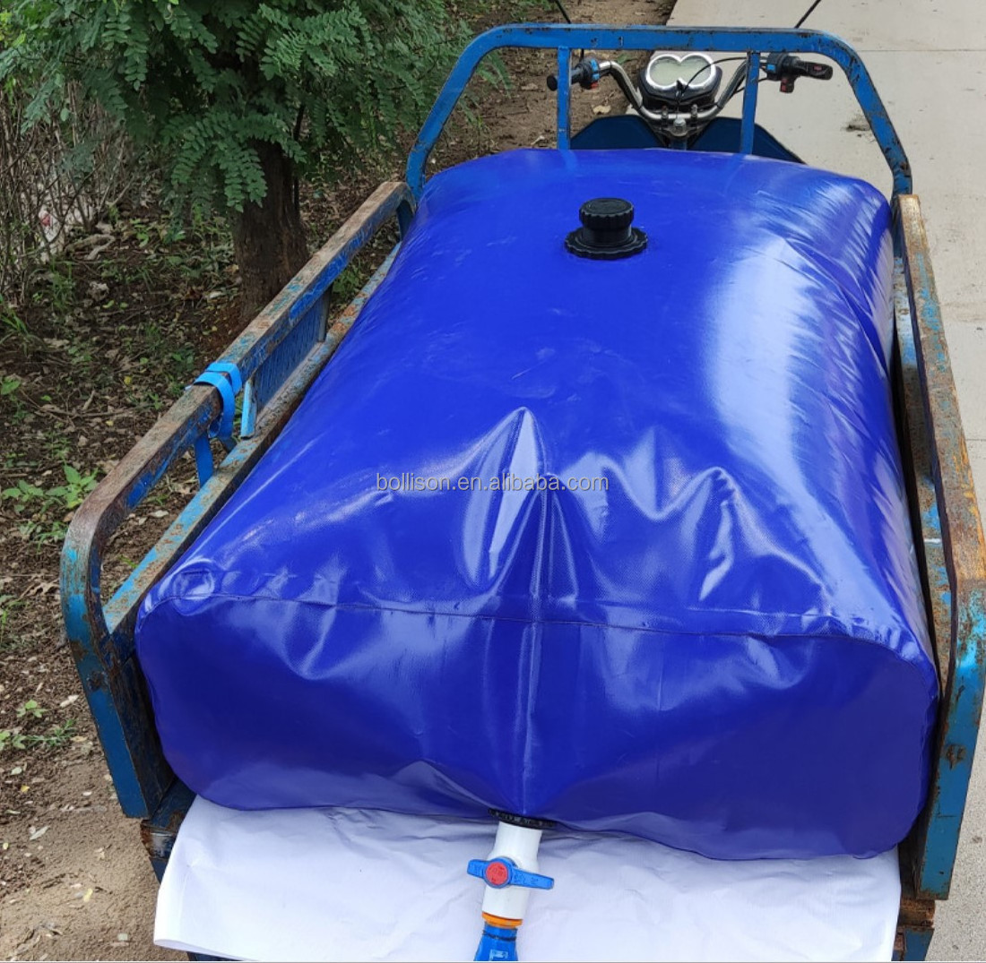 Factory Price 1000L Inflatable Collapsible Flexible Water Storage Bladder Tank for Agriculture Irrigation water bladder