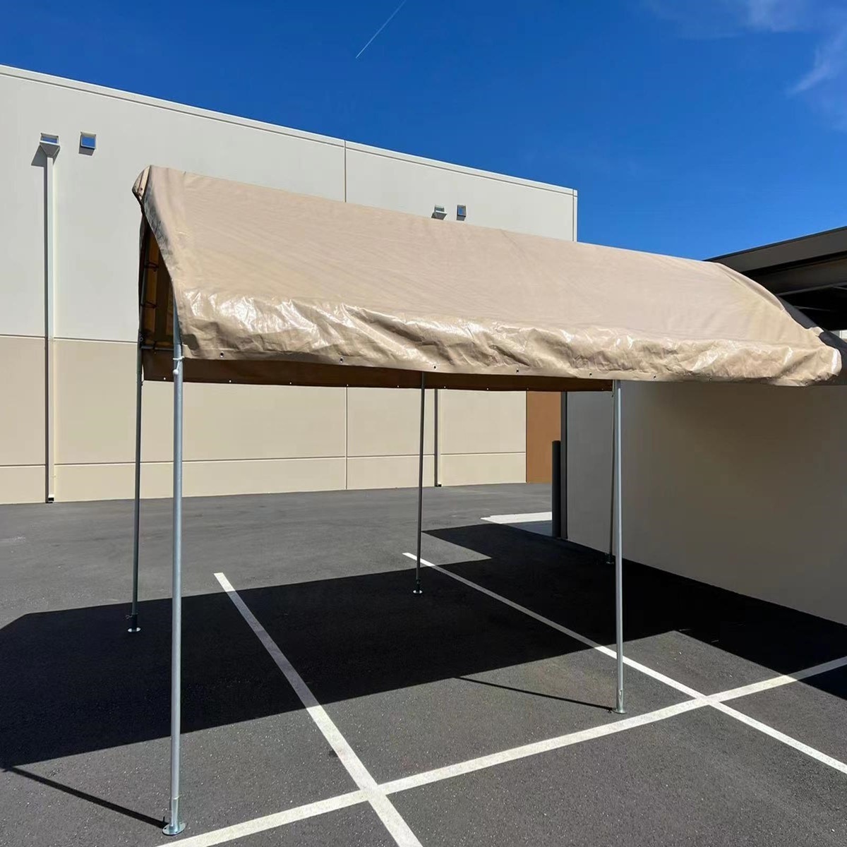 Custom Factory Cheap 12' X 20' Replacement Valance Canopy Top Cover Car Canopy Carport and Shelter Fits 10' x 20' Canopy Frames