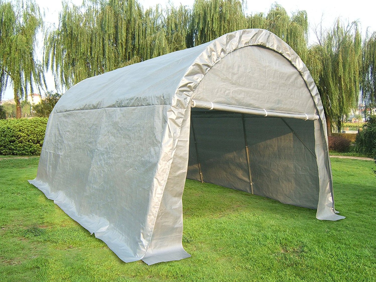 10x20Round Top Auto Plastic Portable Garage Cover Car Shelter Tent and Mobile Storage Shed Carport Tent Manufacturer