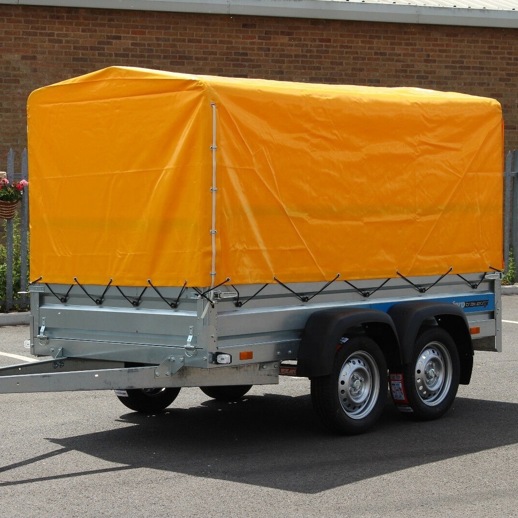 Wholesale Cheap Price Custom Supplier 6x4 7x4 7x5 and 8x5 Box Trailer Covers Tarpaulin  From PVC Coated Tarpaulin