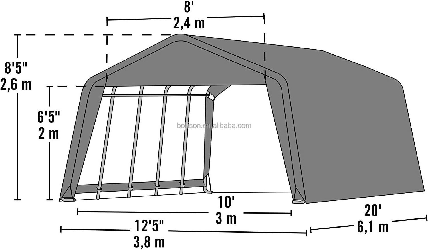 China Supplier Cheap Price Portable Car Garage Carport Tent Portable Motorcycle Garage Car Parking Canopy