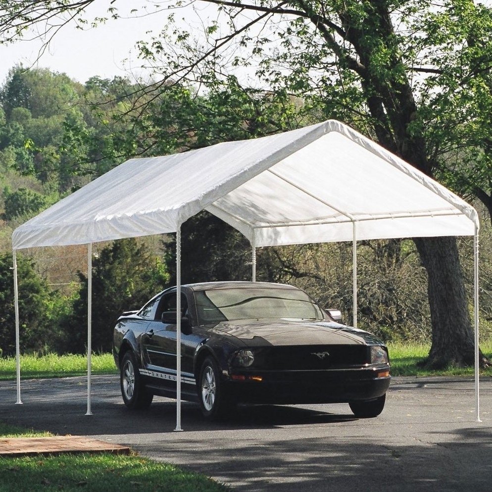 Custom Factory Cheap 12' X 20' Replacement Valance Canopy Top Cover Car Canopy Carport and Shelter Fits 10' x 20' Canopy Frames