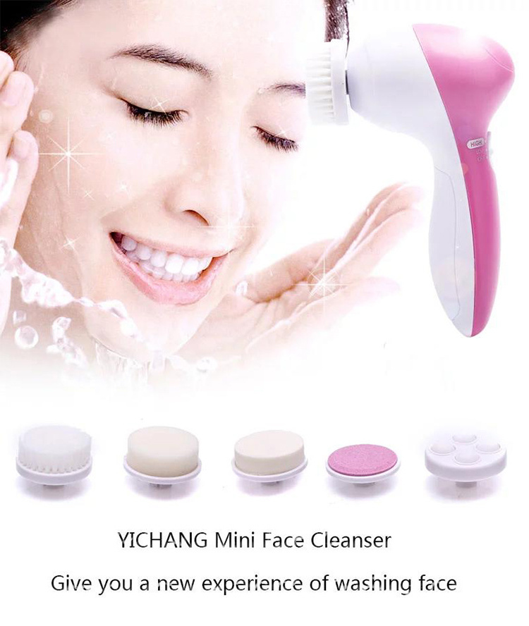 12000r/min 7 Exfoliating Brush Heads Facial Cleansing Brush Face Spin Brush for Gentle Exfoliation and Deep Scrubbing