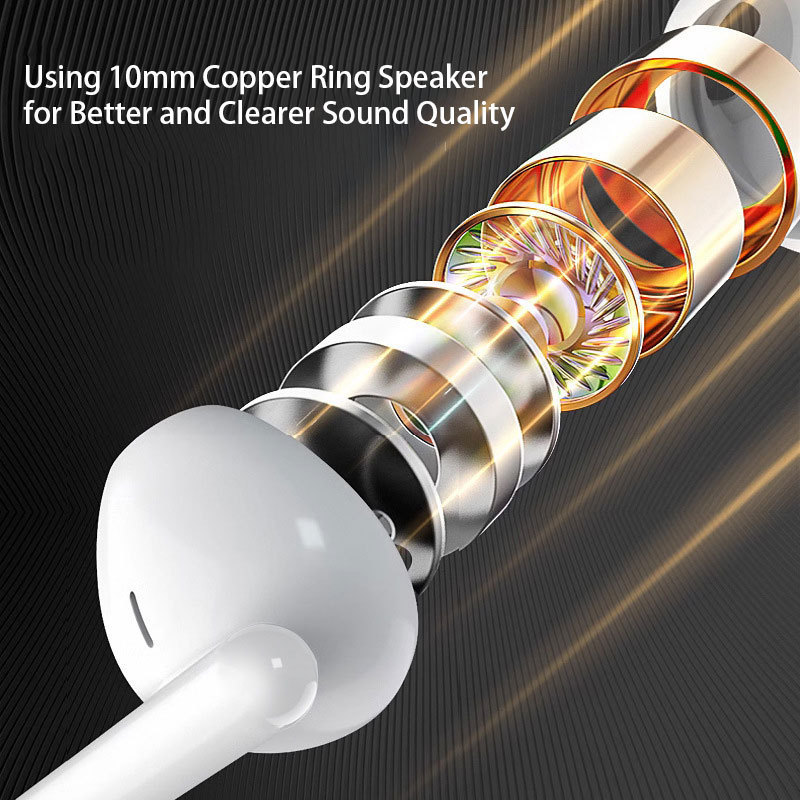 Hot Selling 1.2M Wired Type-c Earphone in-Ear Noise Cancelling Gaming Headphones With Mic For iPhone Samsung