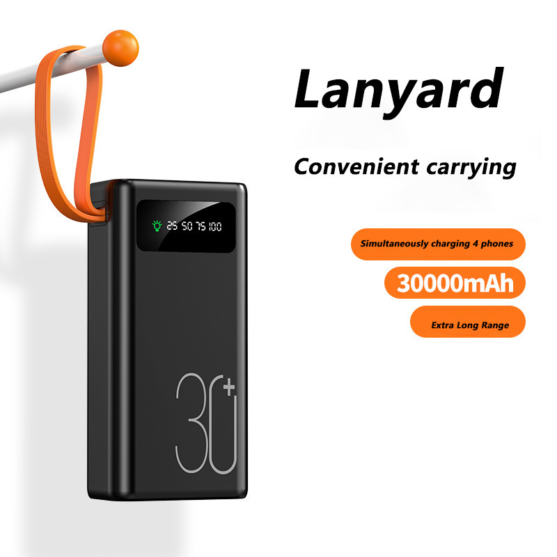 Outdoor Big Capacity Power Banks & power station 30000mAh 50000mAh Fast Charging Power Bank Portable Strong lighting