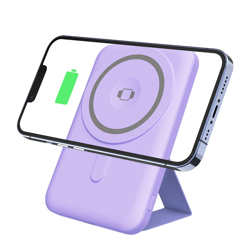 2024 New Products PD 20W 3 In 1 Wireless Charger With Mobile Phone Holder Magnetic Power Bank