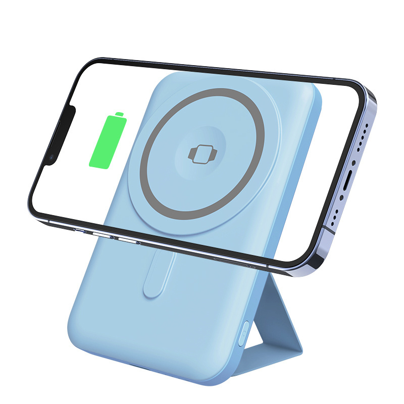 2024 New Products PD 20W 3 In 1 Wireless Charger With Mobile Phone Holder Magnetic Power Bank