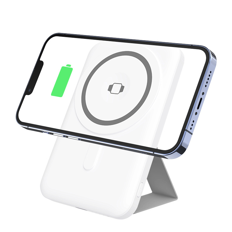 2024 New Products PD 20W 3 In 1 Wireless Charger With Mobile Phone Holder Magnetic Power Bank