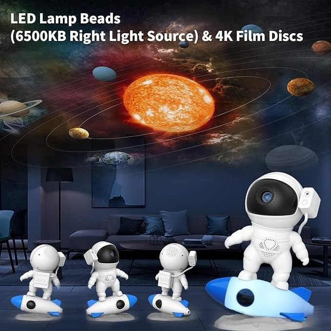 13 HD Cosmic Scenes Planetarium Astronaut star Galaxy Projector for Bedroom,Realistic Starry Night Light for Gaming Room/Party