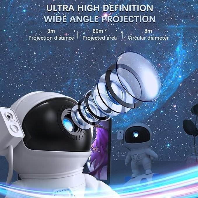 13 HD Cosmic Scenes Planetarium Astronaut star Galaxy Projector for Bedroom,Realistic Starry Night Light for Gaming Room/Party