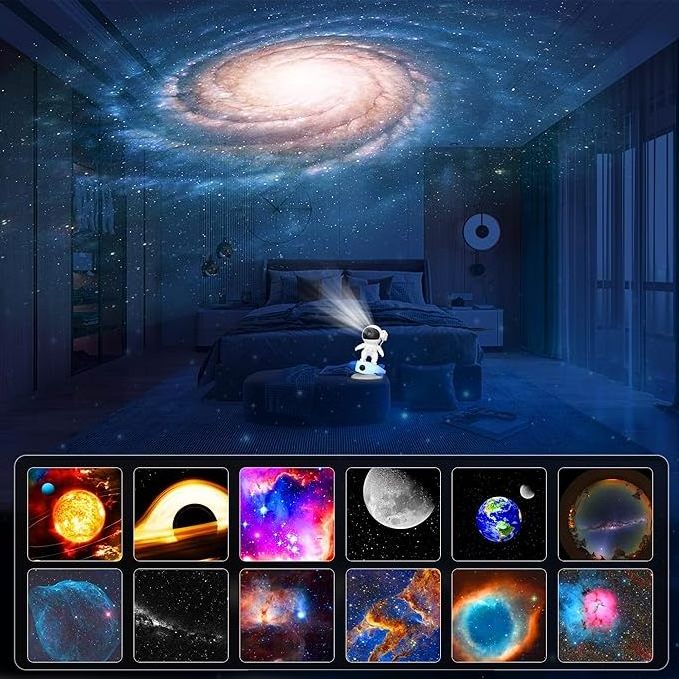 13 HD Cosmic Scenes Planetarium Astronaut star Galaxy Projector for Bedroom,Realistic Starry Night Light for Gaming Room/Party