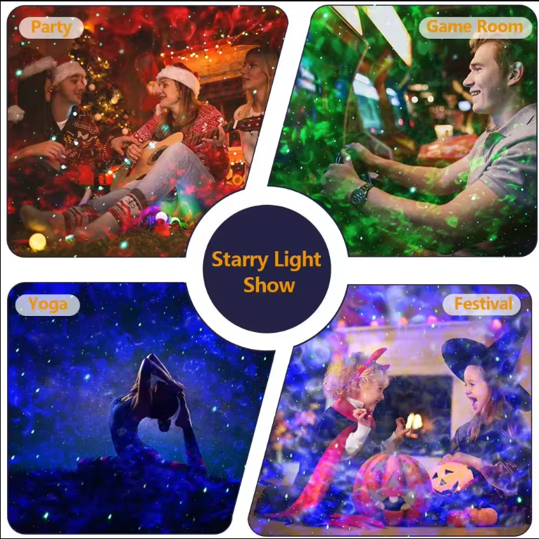 Bolong LED starry light music projector night lamp,galaxy sky bright star projector for kids,bedroom living room decoration