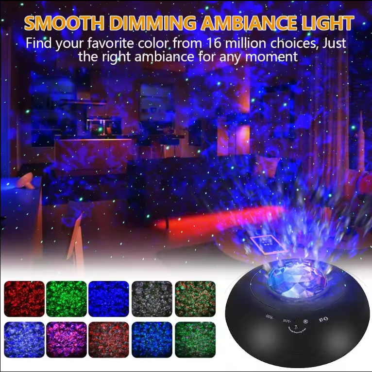 Bolong LED starry light music projector night lamp,galaxy sky bright star projector for kids,bedroom living room decoration