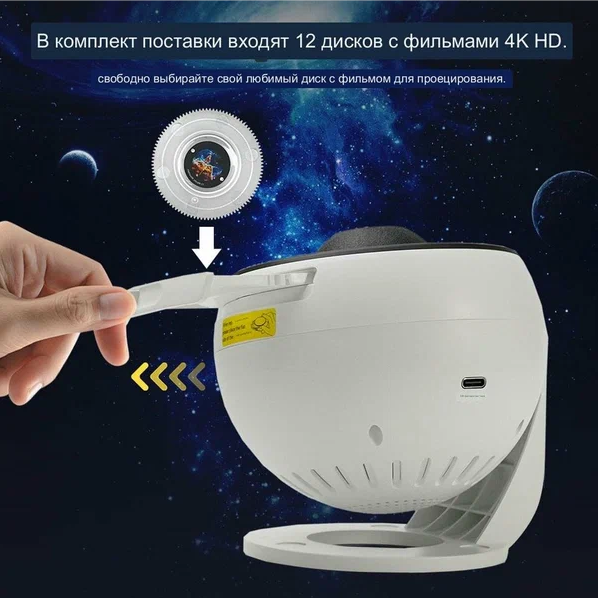 NEW LED  Globe Star Projector Light 360 Degree Rotation night Light 12 IN 1 Multi-color 3D Projector PlanetariumLamp for Bedroom