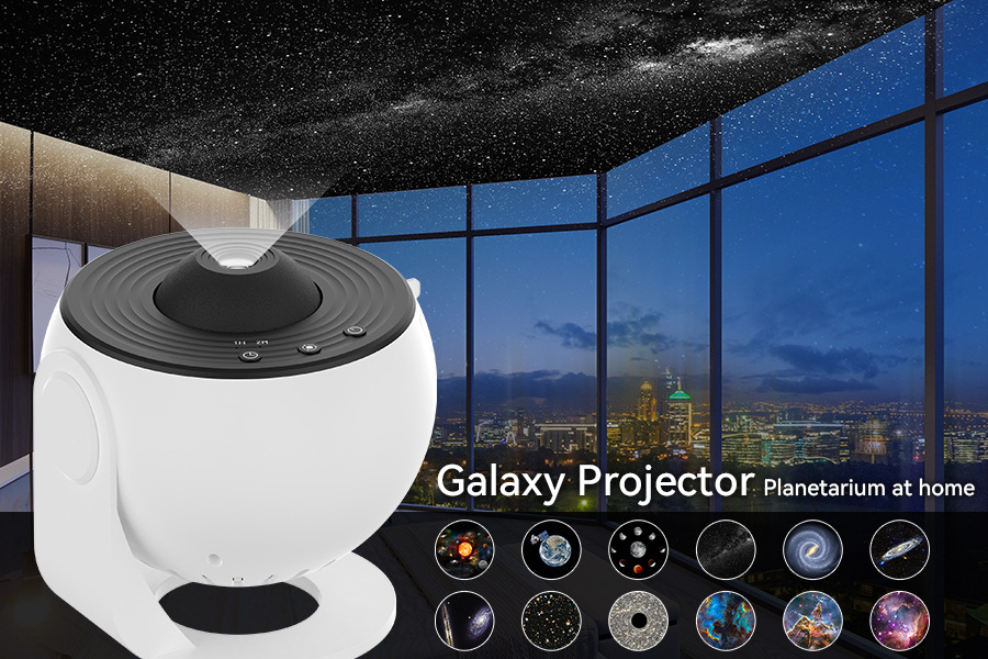 Smart Led Night Light Projector , Laser Sky Star Projector BT Music Speaker Galaxy Projector With Remote Control