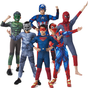 Child Superhero Spiderman Costume Dress for Halloween Spiderman