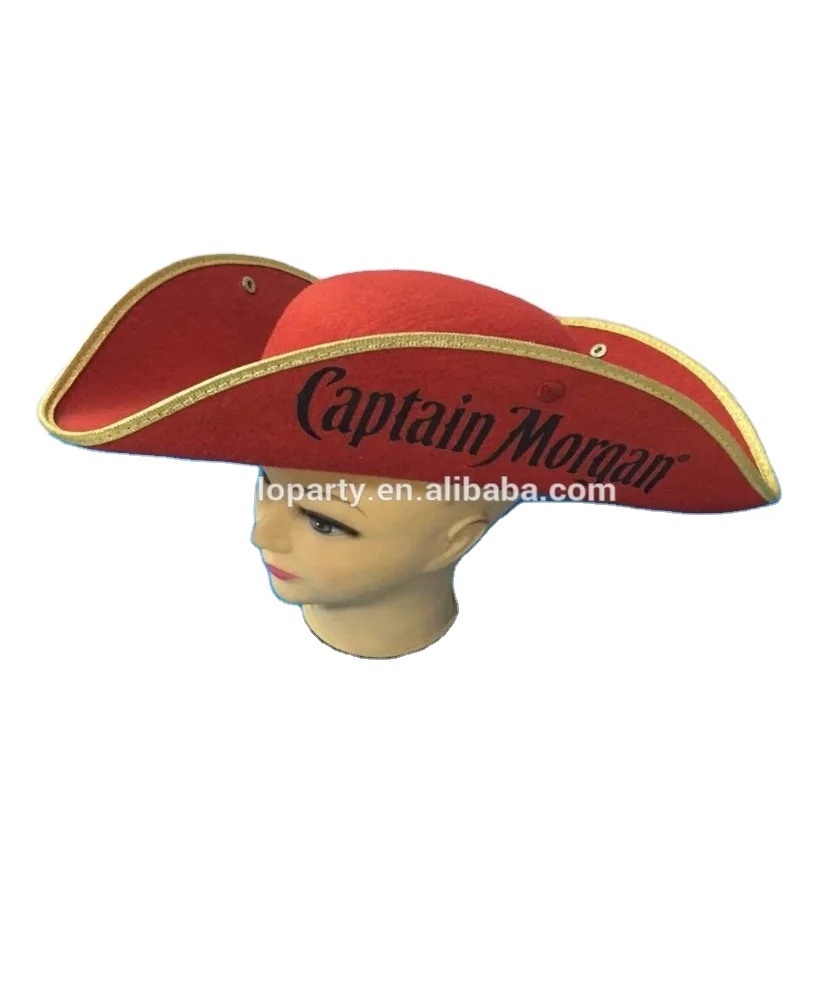 2021 Wholesale Good Quality Decoration Party Captain Morgan Red Hat