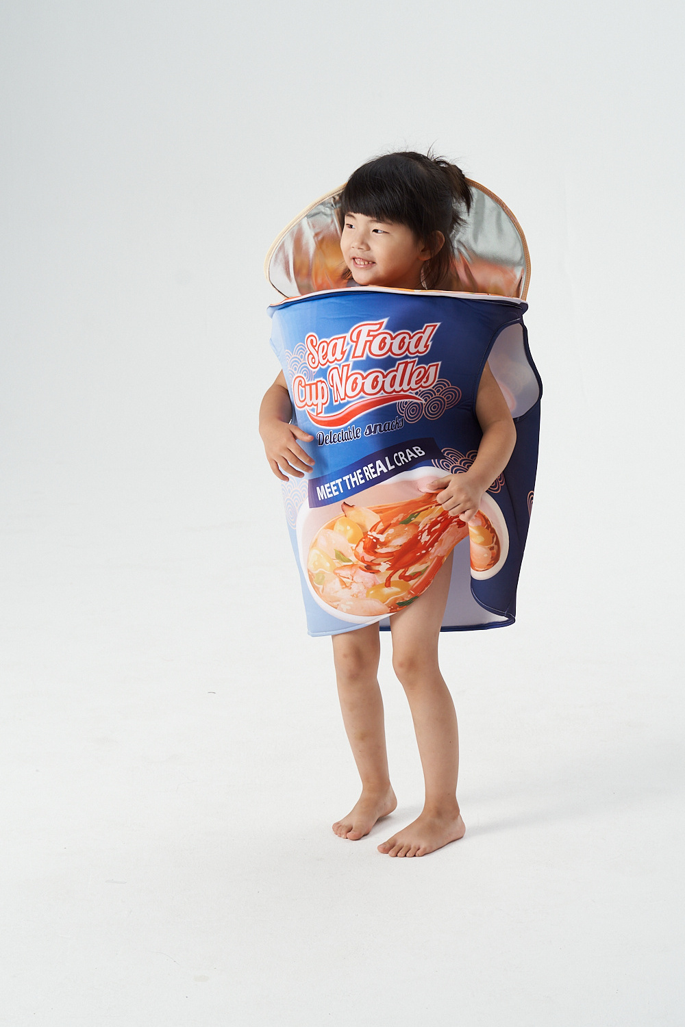 Halloween Children's Bowl Noodle Play Dress Seafood Noodle jumpsuit Campus Performance Costume