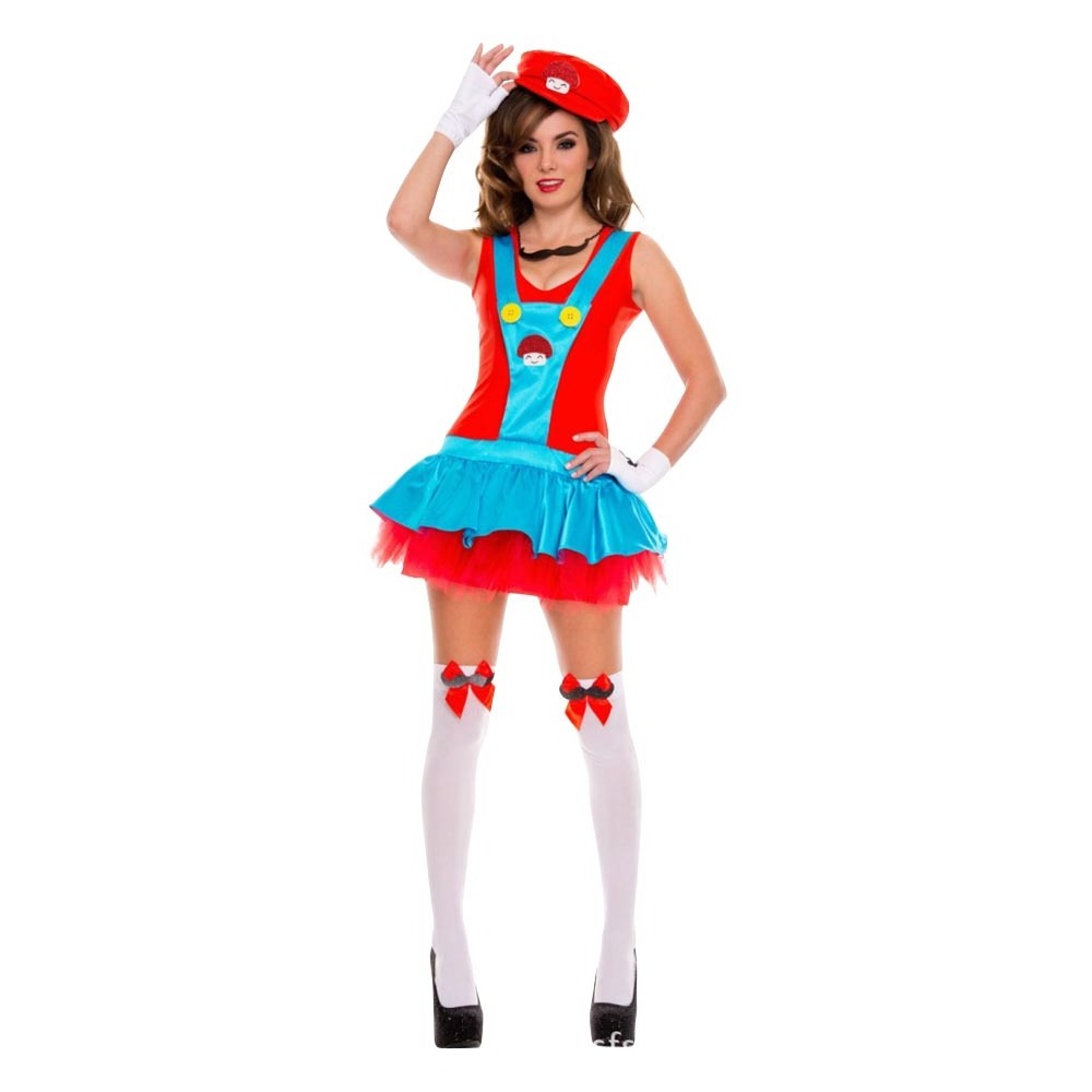 Super Brothers Costume Cosplay Fancy Dress Halloween Dress Outfit Costume Unisex Mens Women Adult Kids Teens