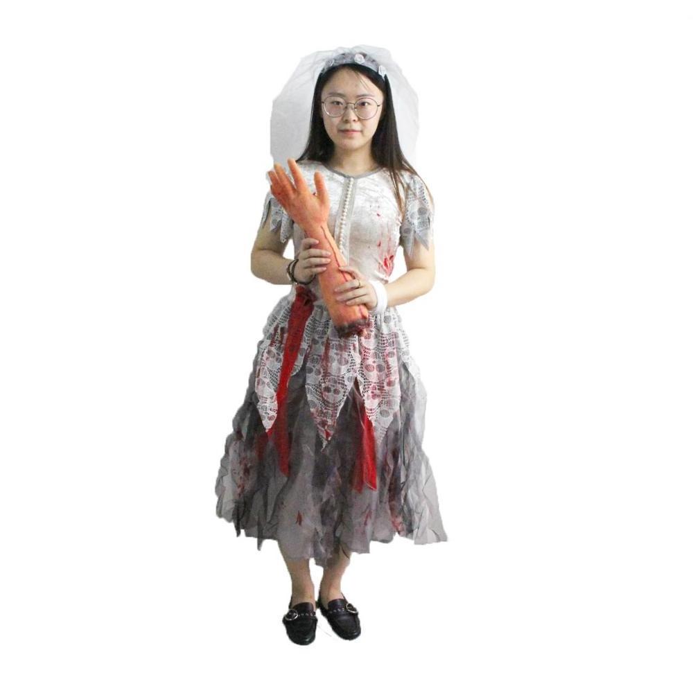 New Fashion adult Halloween birthday girls party dress Cosplay ghost bride party costume