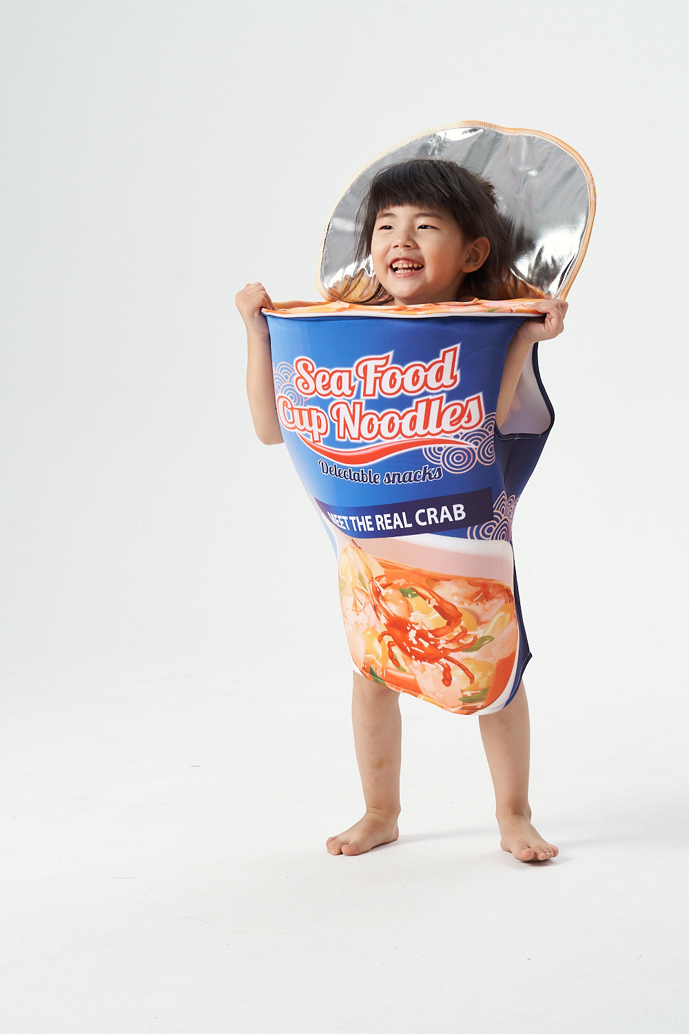 Halloween Children's Bowl Noodle Play Dress Seafood Noodle jumpsuit Campus Performance Costume