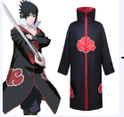 Uchiha Itachi Akatsuki Red Cloud Cloak Anime Narutos Ninja Cosplay Costume Halloween Cloak Adult Child