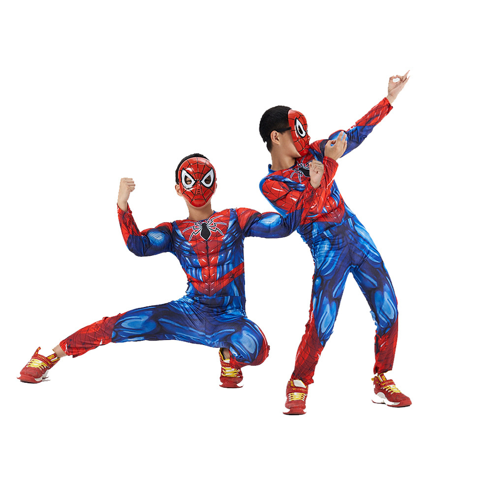 Child Superhero Spiderman Costume Dress for Halloween Spiderman