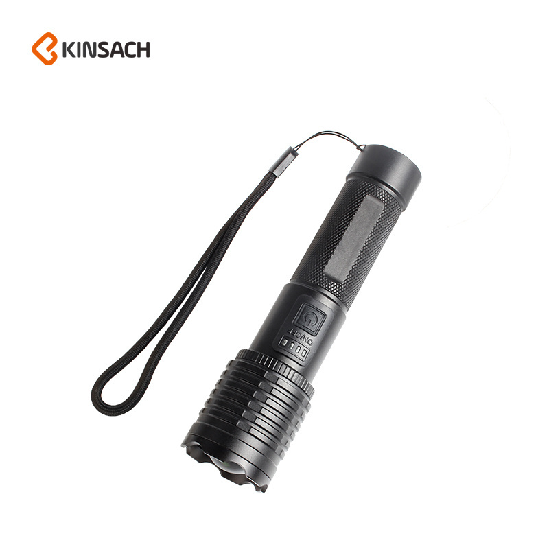 2024 Latest Security Guard 3w Led Cob Micro USB Rechargeable Led Zoom Torch Light Super High Powered Flashlight